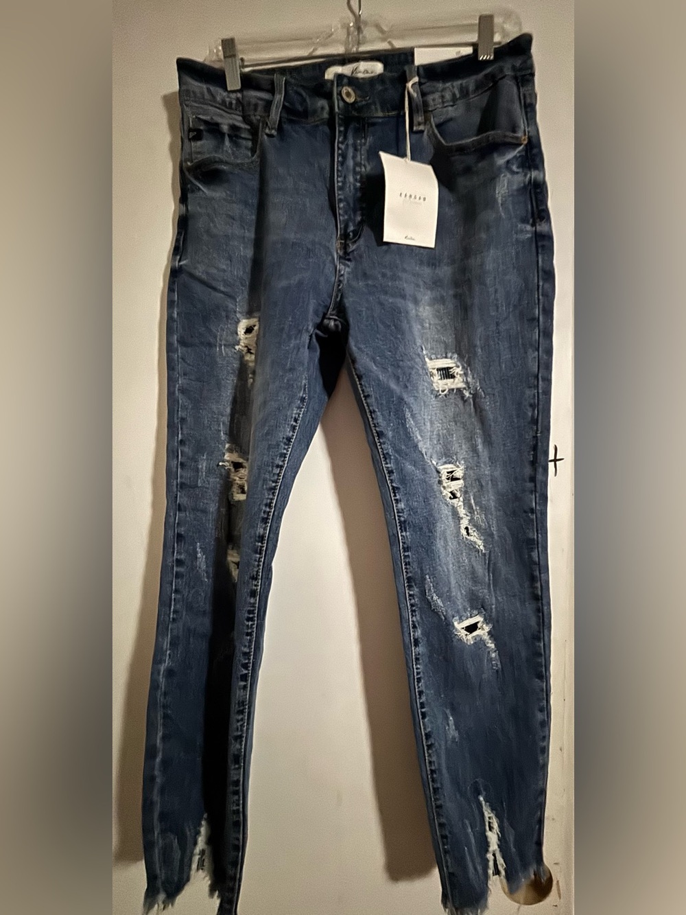 KanCan Slim Straight Dark Indigo Blue Jeans